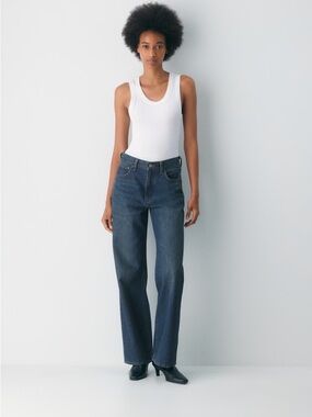 Aritzia Denim Forum Farrah Hi-Rise Wide Jeans, Size 28 Short